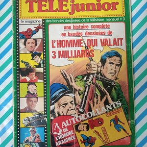 フランスのヴィンテージコミック雑誌 - テレジュニア第9号 - 70年代のコレクターズアイテム