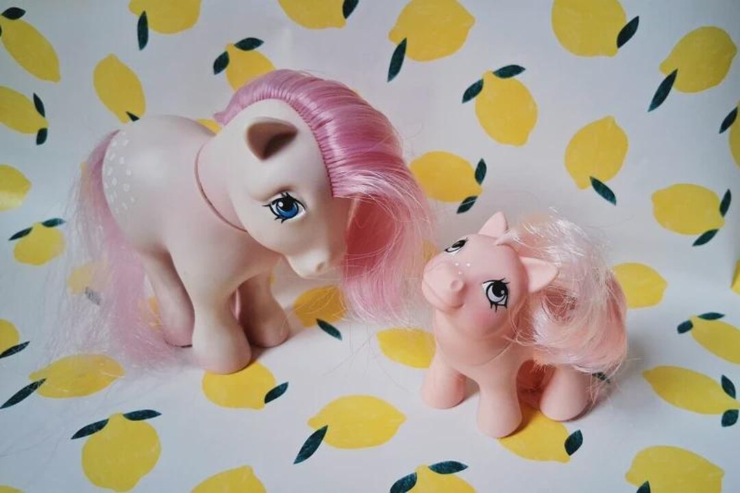 My Little Pony G1 Cotton Candy & Baby Cotton Candy Italy 1982 and 1984 ...