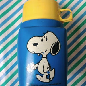 Vintage Thermos Roughneck Flask with Snoopy-Quirky Thermos featuring Snoopy - Perfect Gift for Collectors