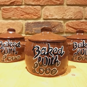 Olla de terracota pequeña / Olla para pan / Olla para pan de masa madre pequeña