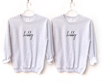 Wifey and Hubby Matching Crewneck Set | LGBTQ+ Friendly