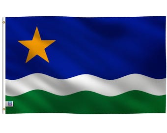 Bandera del estado de Minnesota, Estrella del Norte: Estandarte de poliéster, para interiores y exteriores