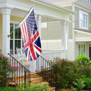 British American Hybrid Flag 100% Polyester w/ Brass Grommets Indoor / Outdoor image 3