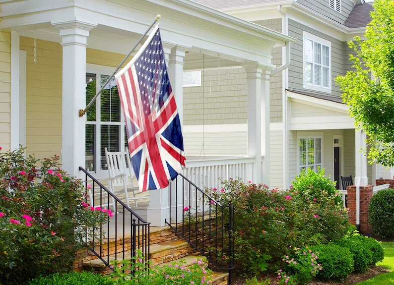 British American Hybrid Flag 100% Polyester w/ Brass Grommets Indoor / Outdoor image 3