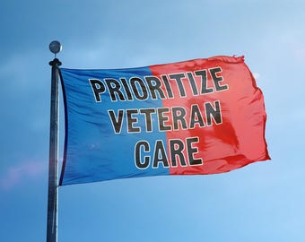 Bandera de apoyo a los veteranos, de 12 x 18 pulgadas a 3 x 5 pies, estandarte patriótico, honor militar, apoyo a los veteranos.