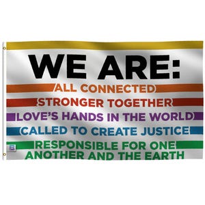 Social Equality Flag: "WE ARE" Polyester Banner