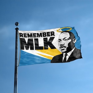 Remember MLK Flag 12x18 in to 3x5 ft – Polyester, Indoor/Outdoor Banner