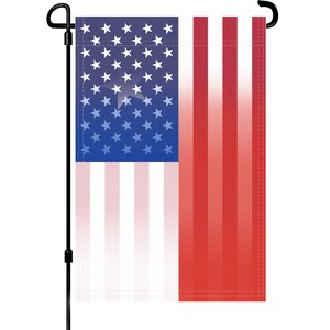 Bandiera da giardino cilena americana - 100% poliestere, occhielli o manica, per interni ed esterni