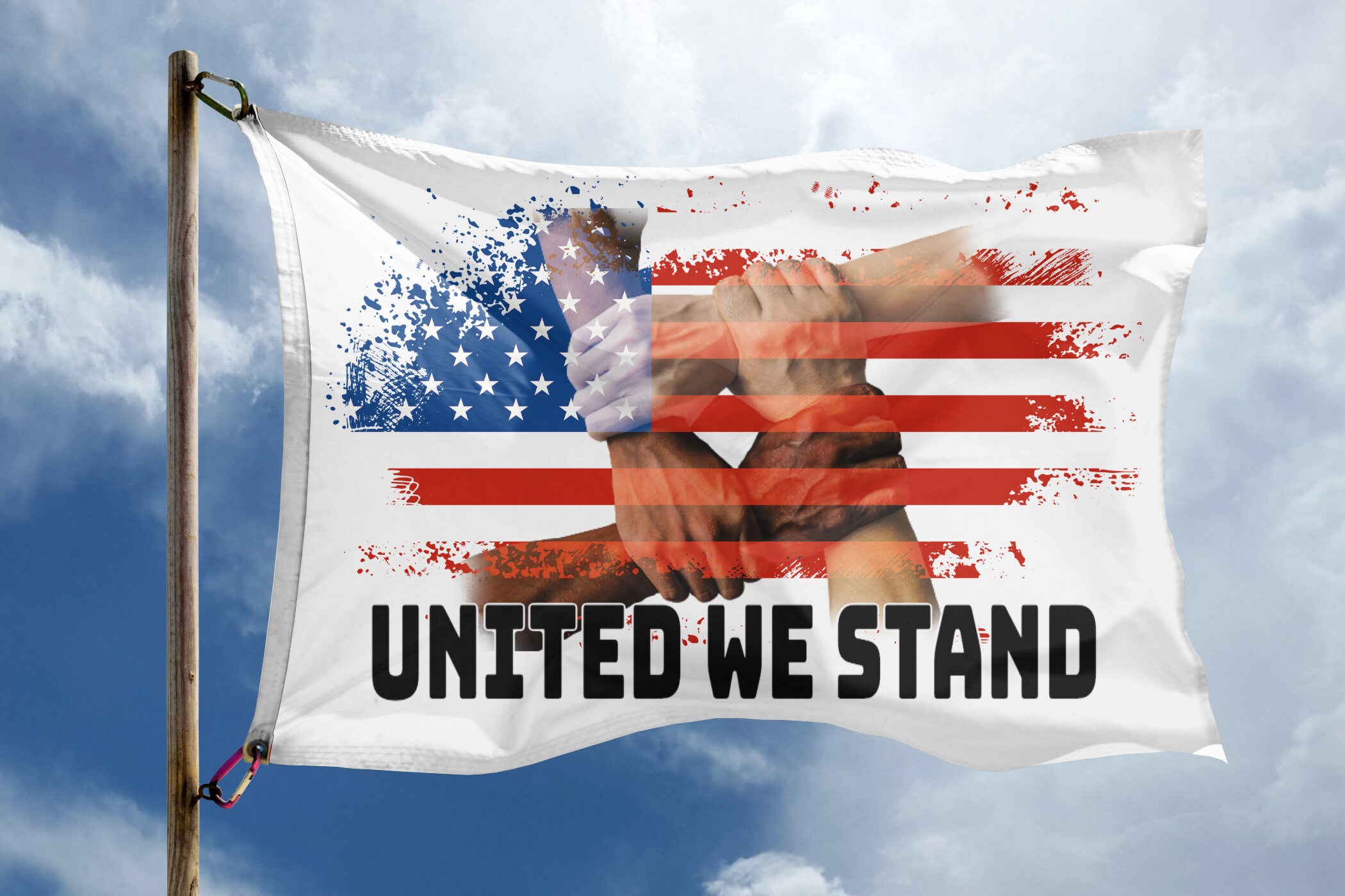 3x5 ft United We Stand Flag 100% Polyester Banner with | Etsy