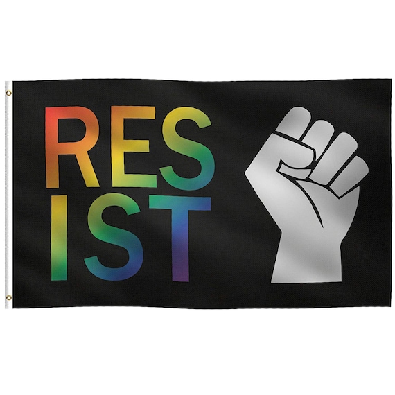Resist Fist Rainbow Flag Gay Pride T-Shirt Resist Fist Rainbow Flag Gay Pride T-Shirt