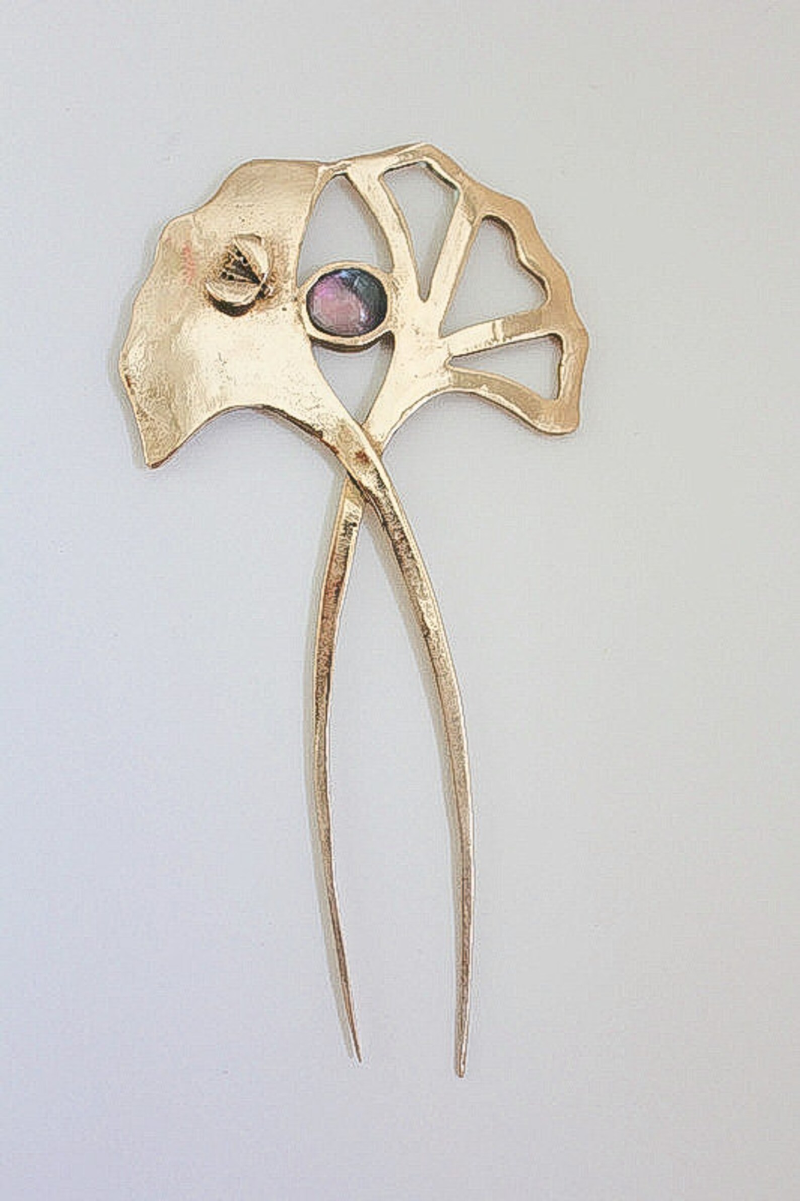 Brass hairpin Hair ornament Hair jewelry Hair holder Metal Etsy