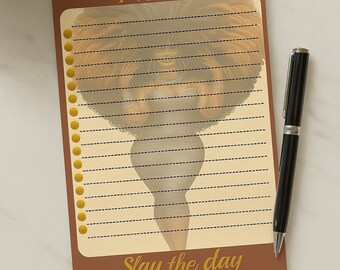 Bloc de notas afrocéntrico: Papelería elegante para mujeres negras - Slay the Day