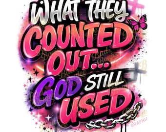 Christian T-Shirt Design | Bold Graffiti Faith Graphic (PNG Download)