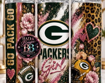 Football Girl 20oz Skinny Tumbler | Game Day Tumbler | Football Fan Gift | Tailgate Cup for Women