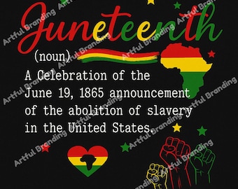 Juneteenth Celebration Art: RBG Colors, Black History Pride (Digital Download)