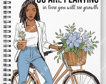 Inspirational African American Woman Art Journal Cover (Digital Download)