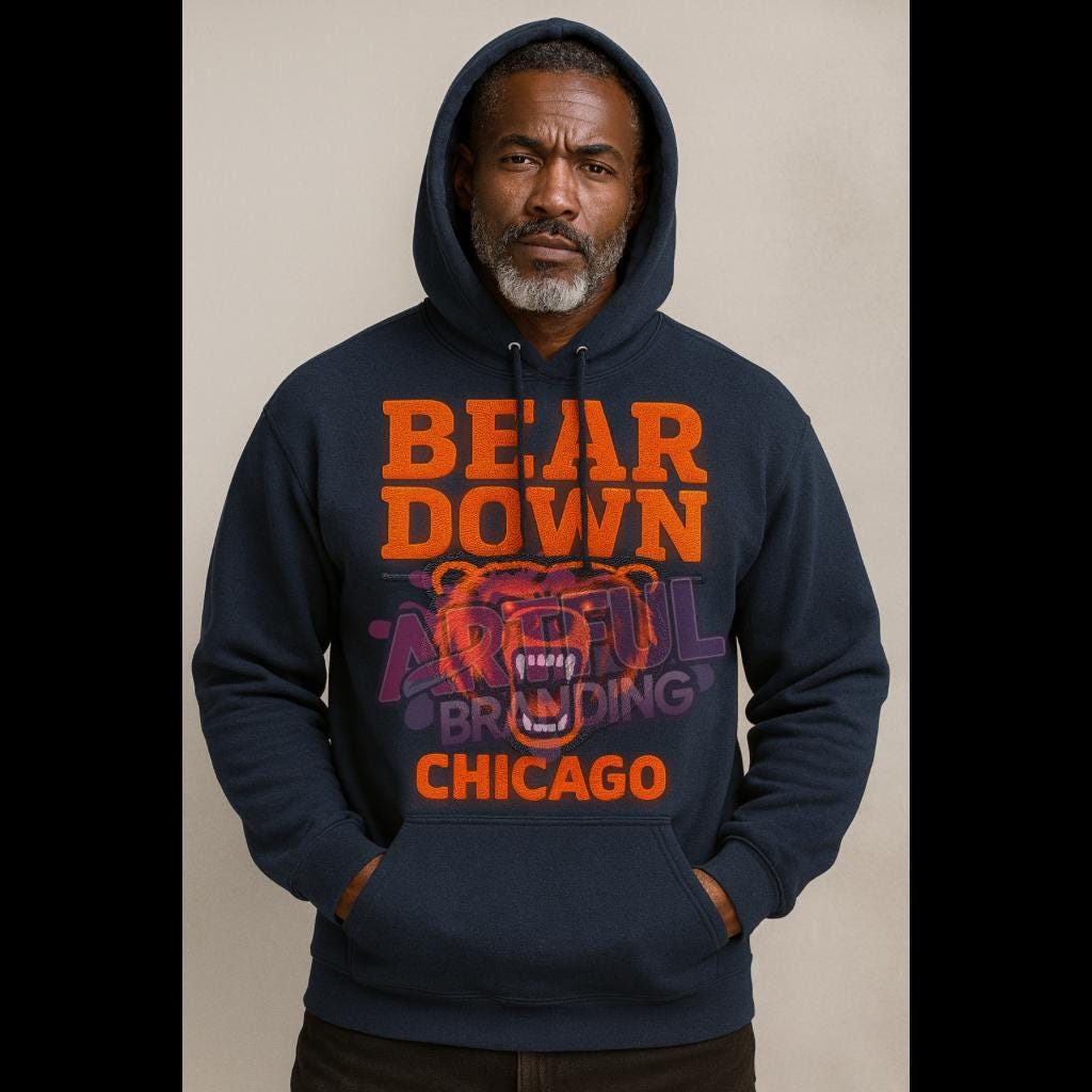 Felpa con cappuccio Chicago Bears Grafica della città natale - Uomo Felpa con cappuccio Chicago Bears Grafica della città natale - Uomo