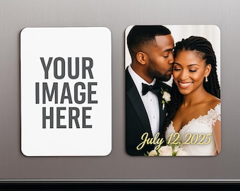 Imán con foto personalizado: regalo para nevera con imagen personalizada (6,35 x 8,9 cm)