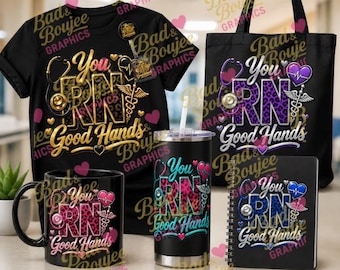 RN Nurse PNG Bundle | You RN Good Hands Design | Registered Nurse Png | Nurse Shirt Design | Dtf Sublimation Files | Leopard Print Nurse png