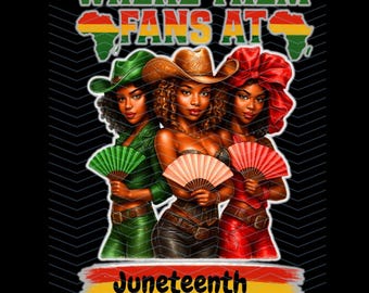 Juneteenth Afro Cowgirl PNG: Black Girl Magic Clipart (Digital Download