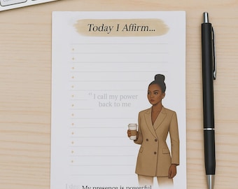 Affirmation Memo Pad: Inspiring Self-Care Stationery