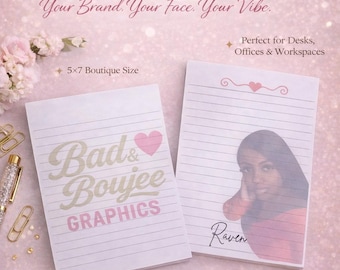 Custom Photo Memo Pad | Personalized Stationery, Business Branding (5x7)