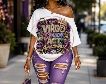 It’s Virgo Season Act Accordingly PNG, Purple Gold Virgo PNG, Virgo Birthday Shirt Design, Zodiac PNG, dtf Sublimation Download