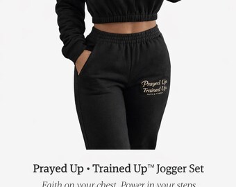Christian Athleisure Set: Cropped Hoodie & Joggers