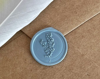 Botanical Wax Seal - Adhesive Backing - Peel And Stick To Your Desired Surface