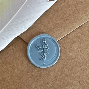 Botanical Wax Seal Sticker. Peel And Stick To Your Desired Surface