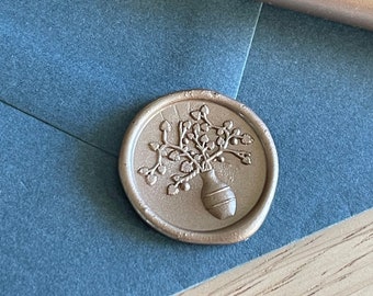 Love Bouquet Wax Seal -Simply Peel Backing and Attach To Desired Surface