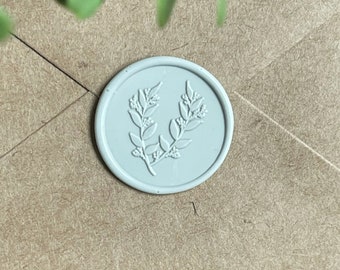 Botanical Wax Seal - FAST SHIPPING - Adhesive Backing - Simply Peel & Stick To Your Desired Surface