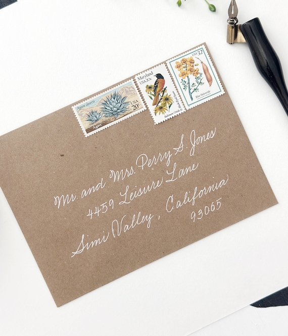 Cursive Writing Envelopes CURSIVE WRITING Capital Letters Clipart