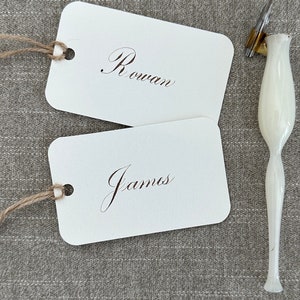 Custom Lettered Tag hand Written Names in Your Choice of - Etsy