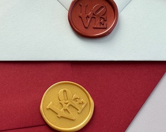 LOVE Wax Seal - Adhesive Backing - Just peel and apply to your desired service