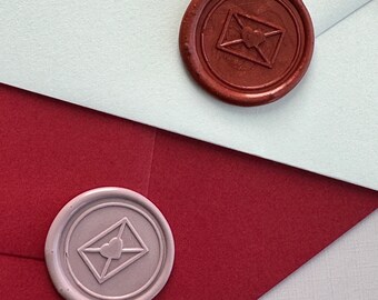 Love Envelopw Wax Seal  - Adhesive Backing - Just peel and apply to your desired service