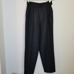 Vintage Jaxsport High Waist Pleated Textured Wool Pants, Made in Canada,  Women's Size 8 
