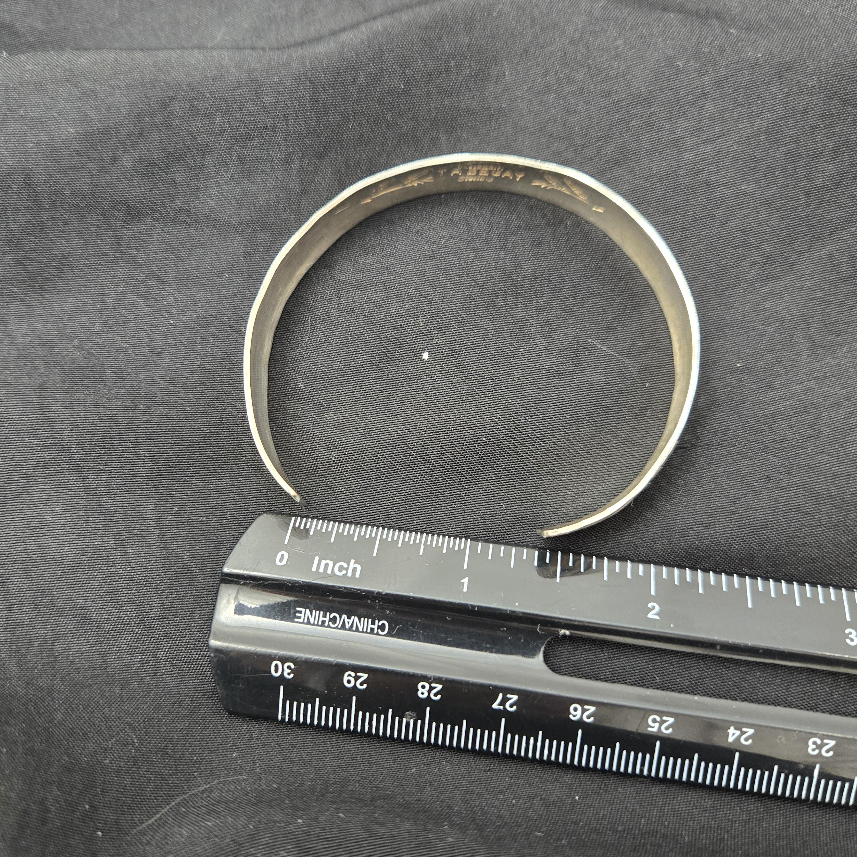 NAVAJO TA BEGAY バングル 12KGF SILVER925 T.a.begay Vintage Native American Navajo Sterling Silver 12k Gold