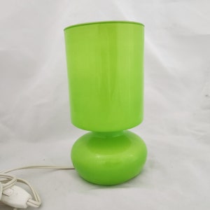 Ikea LYKTA Apple Green Mushroom Glass Table Desk Lamp Retro Ikea