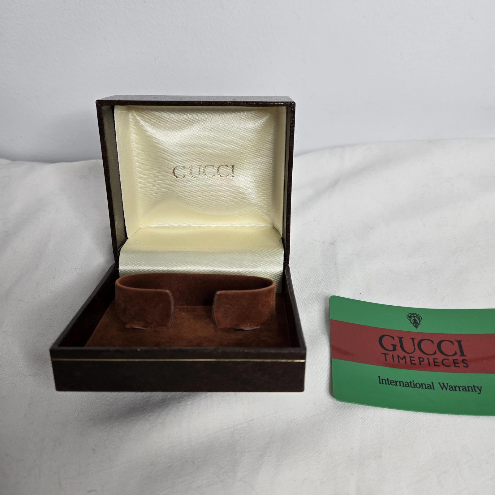 Gucci Brown WATCH BOX 2 Lot Gucci Watch Box Presentation Display | Mercari main image 4