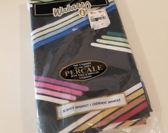 Wabasso in Package Old Stock Set of 2 Standard Pillow Cases, Slightly