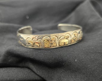 TA Begay Indian Navajo Native American 12K GF Storyteller Sterling