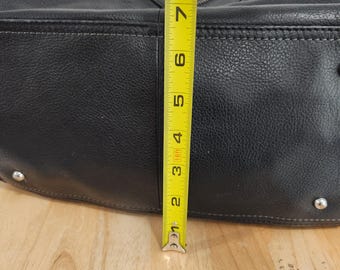 Diesel Black Pebbled Leather Boston Bag, Top Handle Zipper