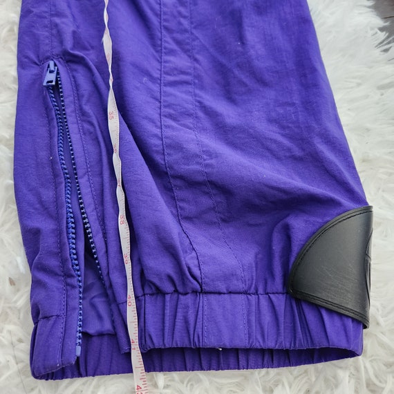 Tyrolia 80's/90's Ski Suit Purple Belted Jacket S… - image 7