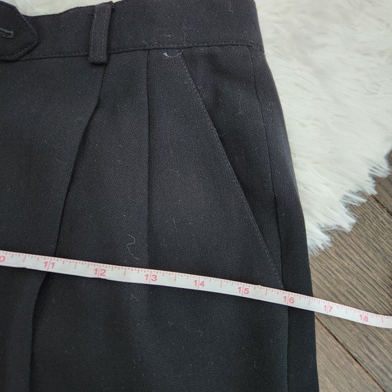 VTG Ralph Lauren Women’s Country Black High Waist Wide Leg Wool Pants 2