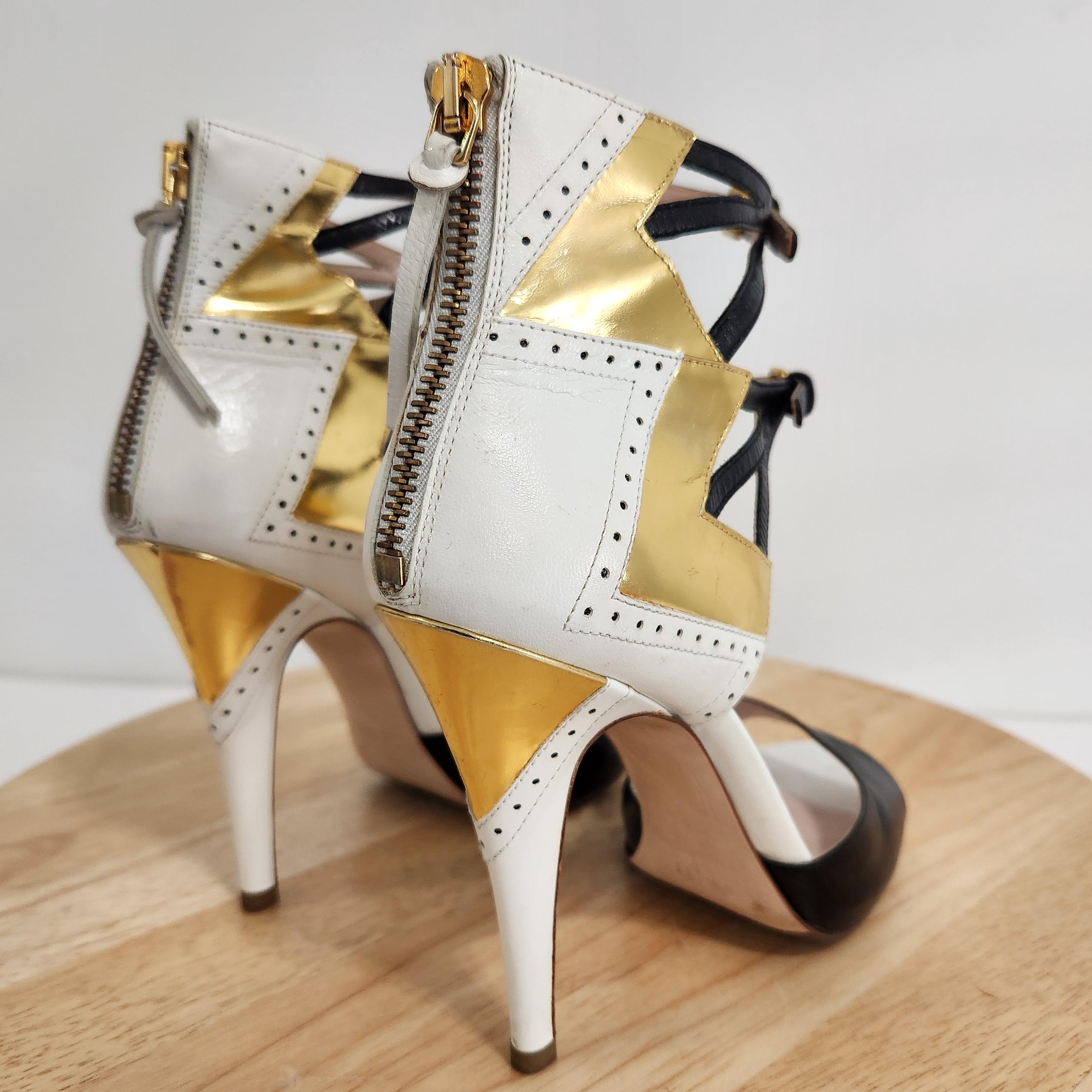 miu miu ♡可愛い♡ドット柄リボンミュール GDスタッズ 38(24cm) キッズ サンダル リボン ドット ミュール 水玉 アイボリー 水玉