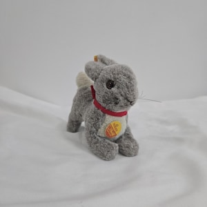 Vintage Steiff Plush Hoppy Bunny Rabbit Collectible Stuffed Animal West Germany