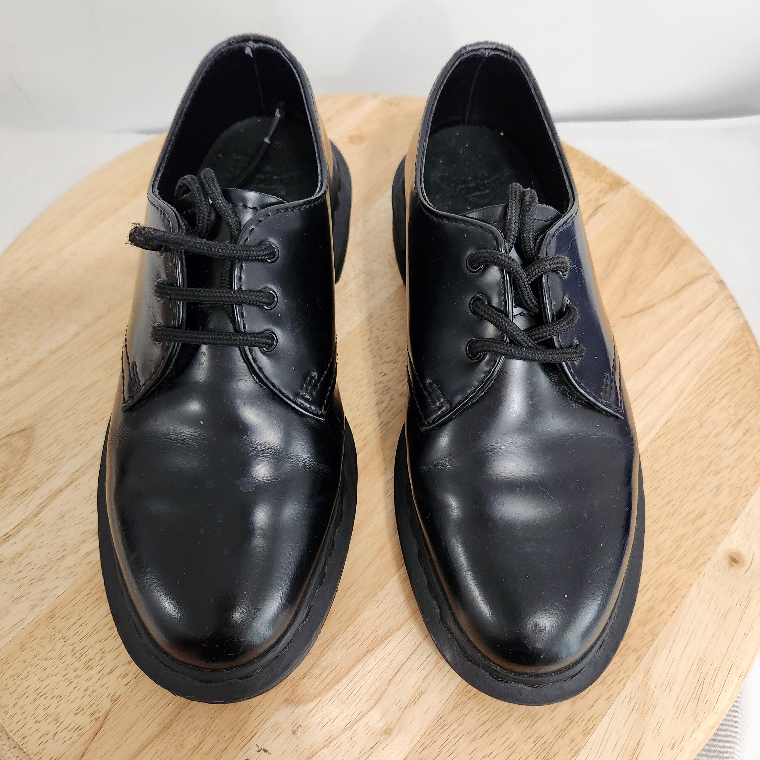 1461 Mono Smooth Leather Oxford Shoes in Black | Dr. Martens