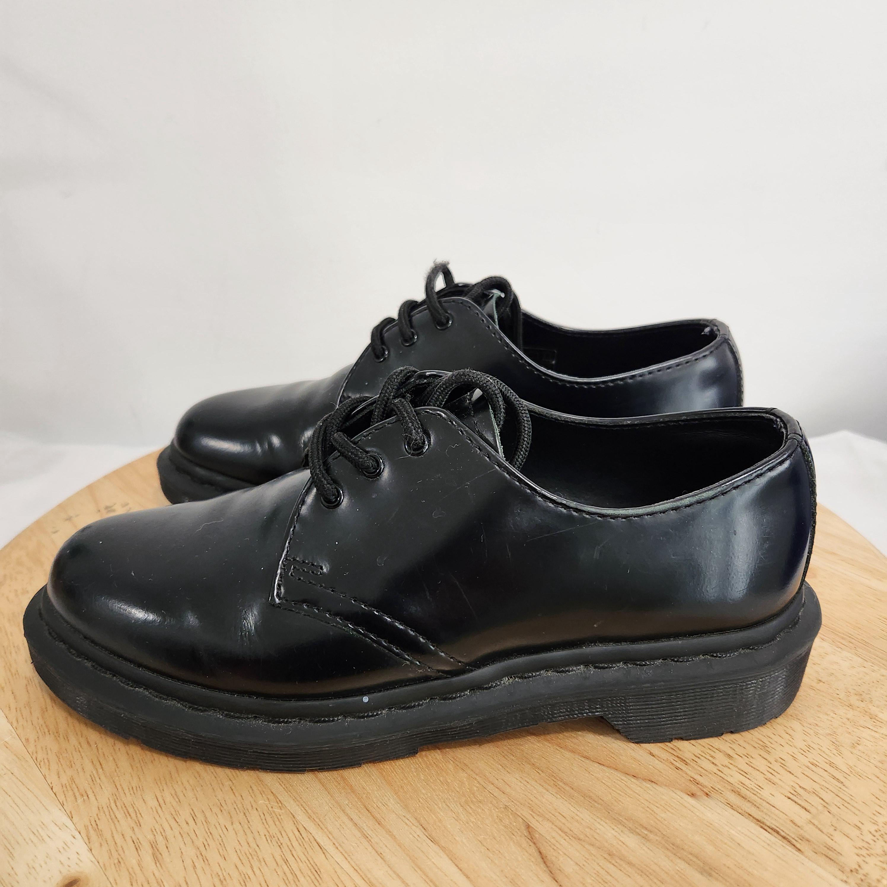 Dr Martens 1461 Mono Smooth Leather, Black Oxford Shoes