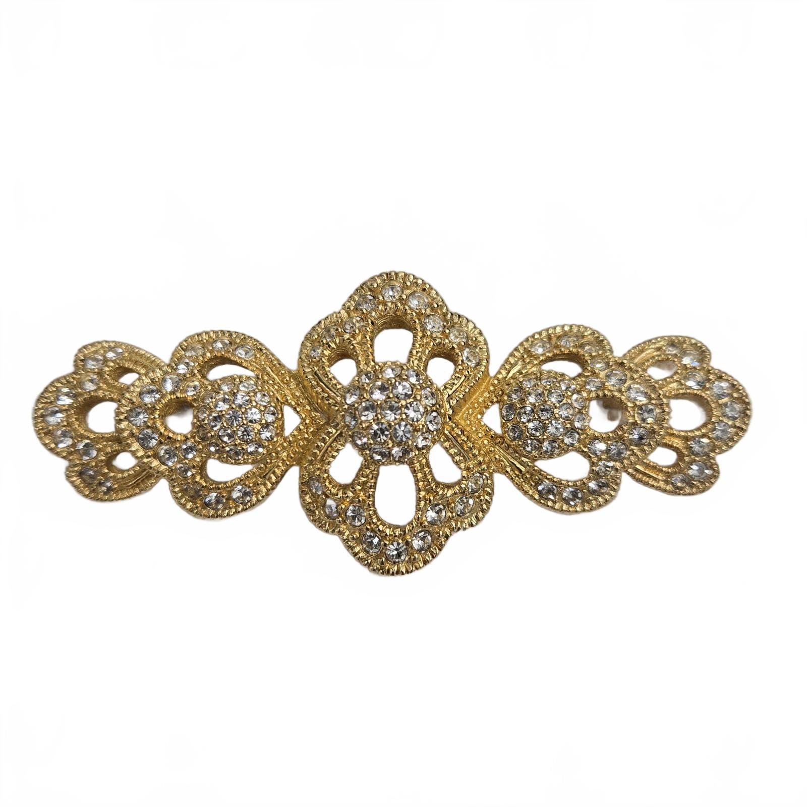 ヴィンテージ クリスチャン ディオール ブローチ サイン入り ゴールド